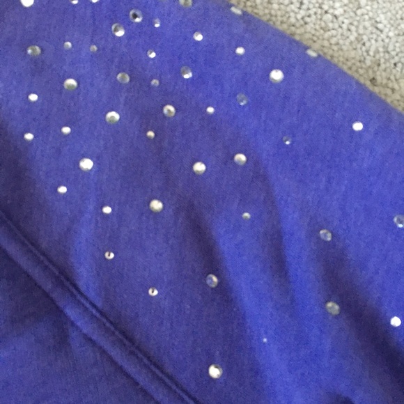 VS Pink Sweatshirt with Bling Shoulders - Picture 4 of 4